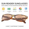 VITENZI Sunglasses with Readers for Men and Women Retro Reading