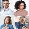 WENLCCK Rectangle Reading Glasses for Men and Women with Spring