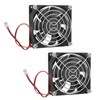 ventilador de refrigeración, 80mm x 25mm, DC 12V para gabinete