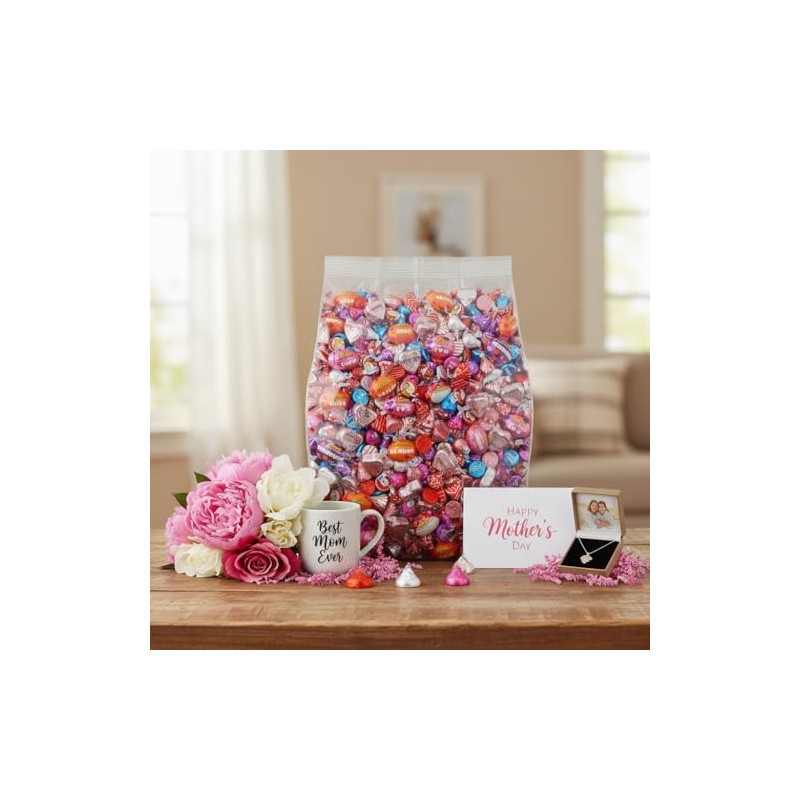 Pink Candy Bulk Variety Pack 2lb - Individually Wrapped Candy