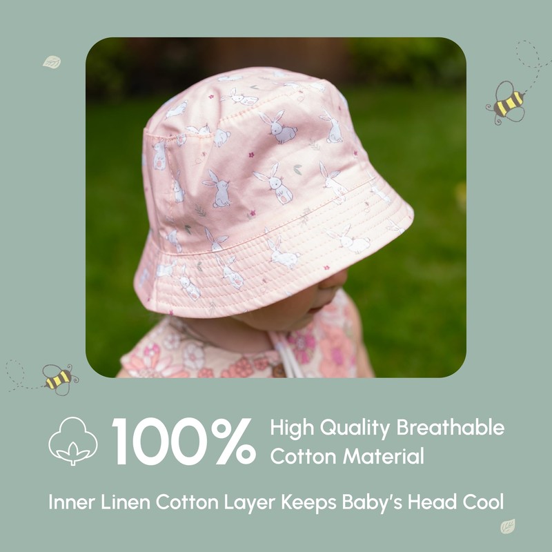 Ziggle Baby & Toddler Sun Hat – Boys Girls Summer