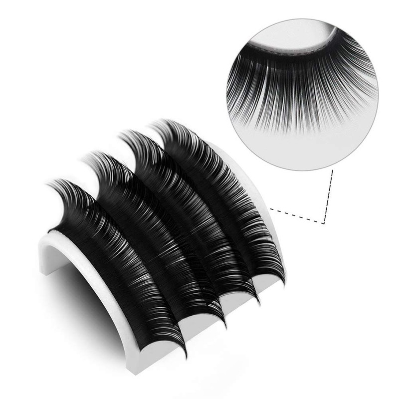 Individual Eyelashes for Eyelash Extension 03/05/07/10/15/20 Thickness C/D Curl Single