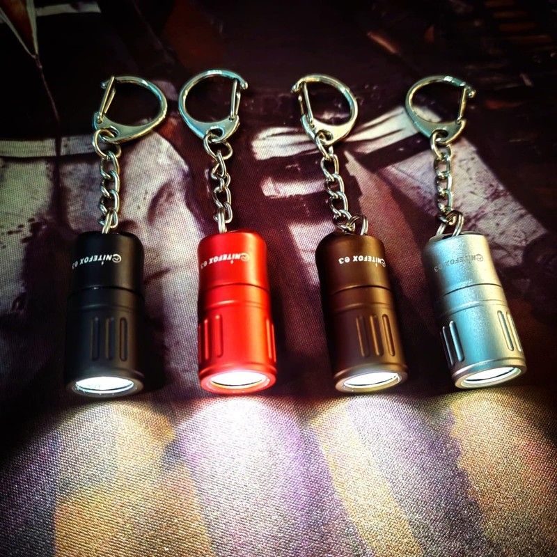 Nitefox e3 Mini Small Bright Keychain Flashlight 100 lumens Long