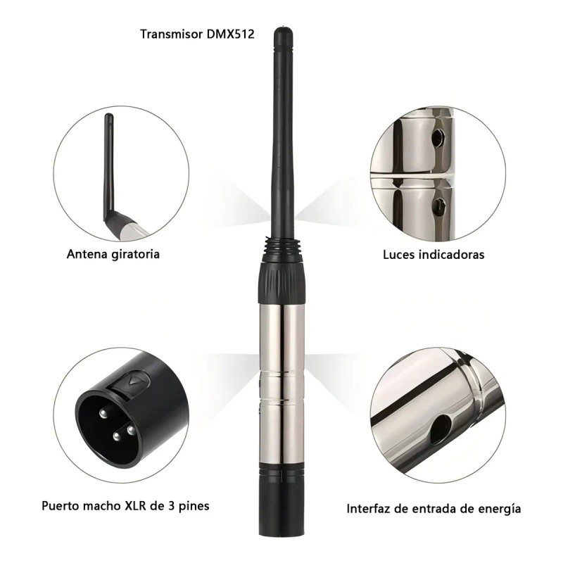 Transmisor Y Receptor Inalámbrico De Luz De Escenario Dmx512