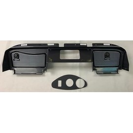 Golf Cart Dash in Simulated Carbon Fiber to Fit 2015 Thru 2019 E-Z-Go Rxv 2nd Generation Cart. Includes 3 Hole Gauge Trim Plate.