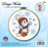 Design Works Crafts Snowman Counted Cross Stitch Kit with Hoop