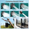 Portable Camping Shower Kit: 6ft Tent, 4000mAh Pump, 1500W Heater
