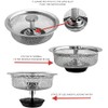 INF Sink Strainer with Handle Stainless Steel Silver 83mm Sink