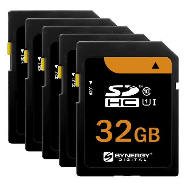 Synergy Digital 32GB Secure Digital SDHC UHS-I Memory Cards, Compatible