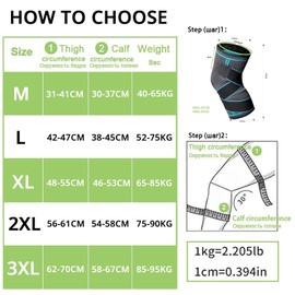 MILAIUN Knee Support, Pack of 2 Sports Knee Support for Men Women, Non-Slip, Breathable, Unisex Knee Brace, for Outdoor Sports or Strength Exercises (Orange-XL)