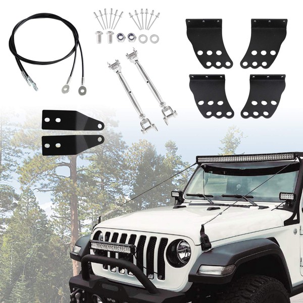 KOLEMO Limb Risers Kit Compatible with for 1997-2021 Jeep Wrangler JK/TJ/JL Through The Jungle Protector Obstacle Eliminate Rope