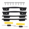 2Pcs Flexible Strap Black Suitcase Luggage Replacement Handle (2 pcs)