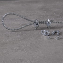 Drahtseile24 Rope Clamp, Wire Rope Clamps | 2 mm - 16 mm | 2x - 100x | 2-3mm / 50x Pieces