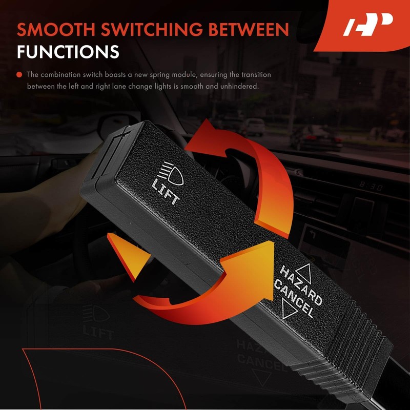 A-Premium Turn Signal Switch, Headlight Dimmer, Multifunction Switch Compatible with