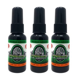 BluntPower (Mango Green, 3 Pack) Concentrated Air Freshener - Premium Oil Based Air Freshener Spray For Home and Car - Long-Lasting Bathroom Spray, Car Freshener, & Odor Eliminator Spray