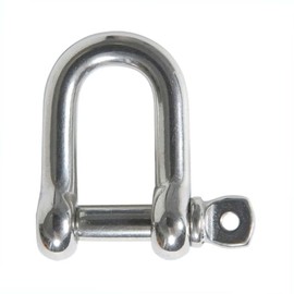 MarineNow 316 Stainless Steel D-Shackle Marine Grade Choose Size and Pack Quantity (06 mm (1/4"), 05-Pack)