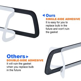 MOFORKIT 3rd Third Brake Light Seal Gasket Compatible with Dodge Ram 1500 2009 to 2018, Dodge Ram 2500 3500 2010 to 2018