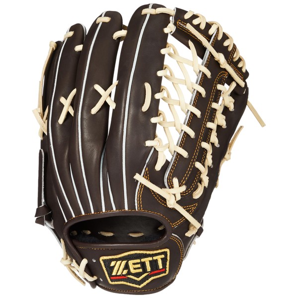 ZETT BRGB30277 Soft Baseball Glove Prostatus, For Outfielders, Brown x