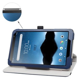 Bige for Vortex Tab 8 4g Rotating Case,DIALN X8 Ultra Case,MAXWEST Nitro 8 Case,Sky Devices Elite Octa Rotating Case,Foxx T8 Plus Rotating Case,Pritom L8 Rotating Case,Blue