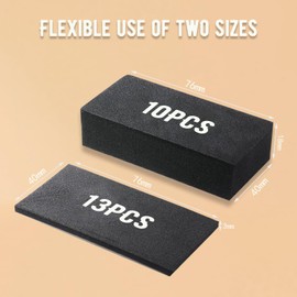 Weesdsio 23Pcs Furniture Wall Protectors, EVA Foam Headboard Stoppers for Wall Bed Stoppers for Headboard 10Pcs (18mm Thick)+13Pcs (3mm Thick) Black Headboard Bumper