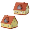 1pc N Scale 1:160 Model Village House Pre-built Building Diorama