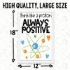 Think Like A Proton Always Positive Classroom Poster - Science