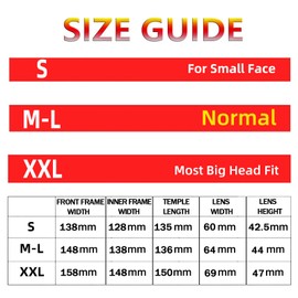 MAXJULI Gafas de sol grandes polarizadas para hombres y mujeres con cabezas grandes Protección UV 400 ((se ajusta a la talla XL)) Negro/Gris