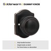 Goldenwarm Oil Rubbed Bronze Dummy Door Knobs, Single Side Bronze