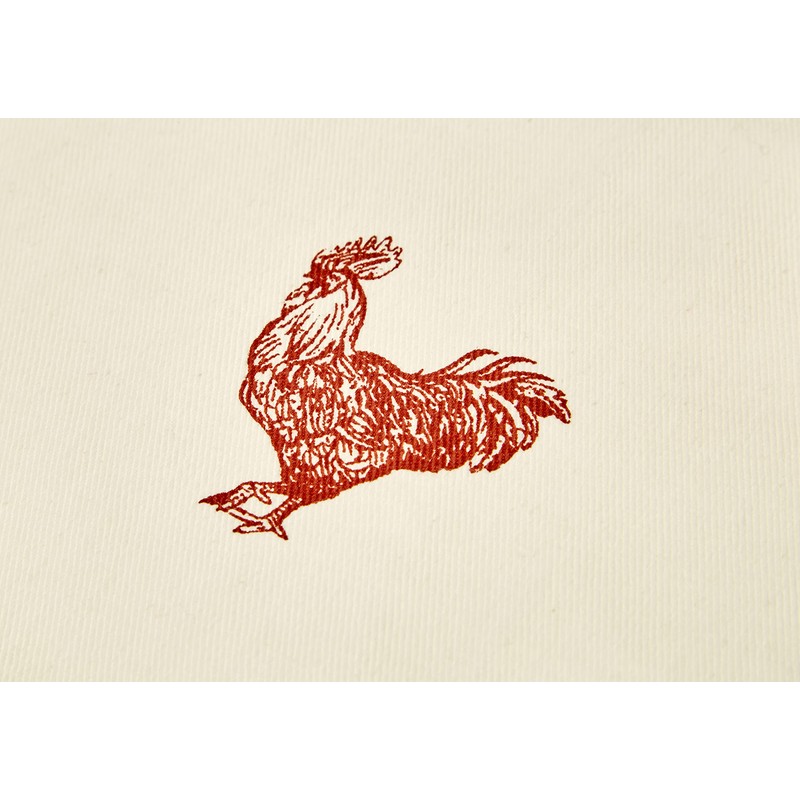 KitchenCraft 'French Hen' Adjustable 100% Cotton Printed Cooking Apron -