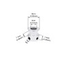 Zeberoxyz 2PCS Set GT2 Synchronous Wheel 20&36 Teeth 8mm Bore