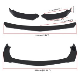 CNPAPC For Jetta MK6 Car Front Bumper Lip Spoiler Body Kit Rear Side Skirt Splitter