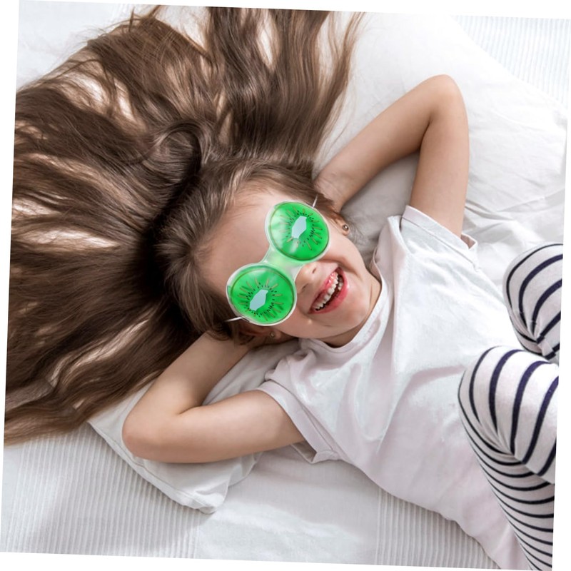 SAFIGLE 3pcs Reusable Cold Eye Masks for Cute Fruit Design