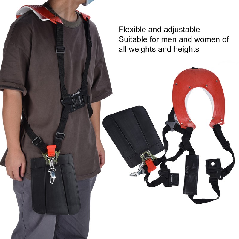 Backpack Design Trimmer Double Shoulder Strap Adjustable Nylon Lawn Mower