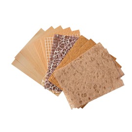 16 Sheets Textured Scrapbook Paper Mesh Fabric Kit - 1 Pack Bullet Junk Journal Supplies Card Making Vision Board Scrapbooking Embellishments 3.9x5.5 Inch