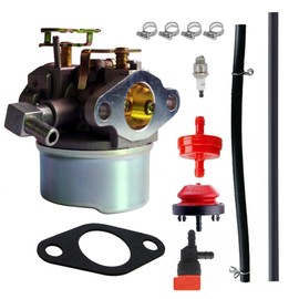 Dosens Carburetor Compatible with TECUMSEH 5HP MTD 640084 640084A 640084B 632107 632107ATORO 521 Snow Blower HSSK40 HSSK50 HS50 LH195SA Carb with Gasket & Carbon Dirt Jet Cleaner