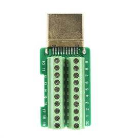 Oiyagai 1pc HDMI Adapter HDMI Connection Solderless Welding Adapter