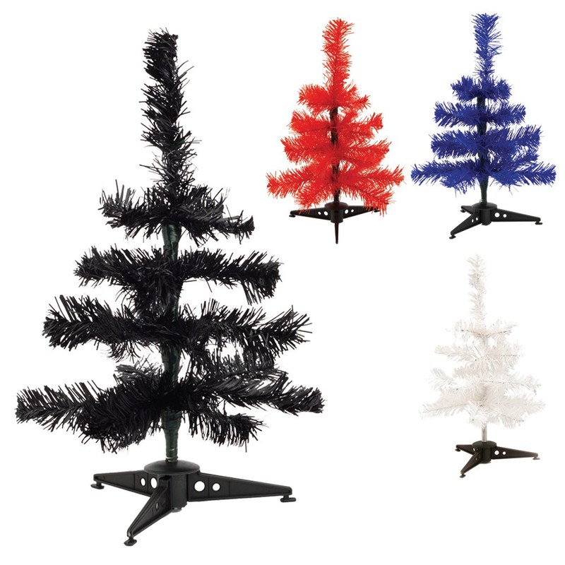 eBuyGB Mini Artificial Christmas Tree, Red