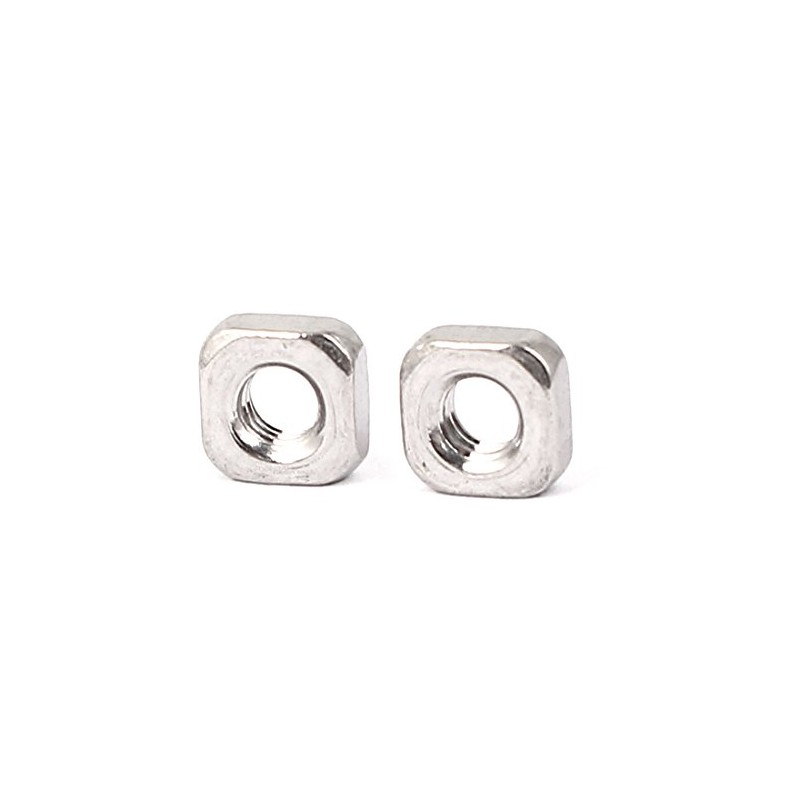 uxcell Square Nuts,M3x5.4x2.4mm 304 Stainless Steel Square Machine Screw Nuts