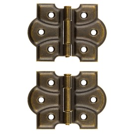 Antique Brass Butterfly Hinge | Pack of 2 | Cabinet, Cupboard Door, Box Furniture Hardware | UA-261-HAB (1)
