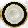 DecorLine Chic Confetti Collection White & Gold Soup Bowls -