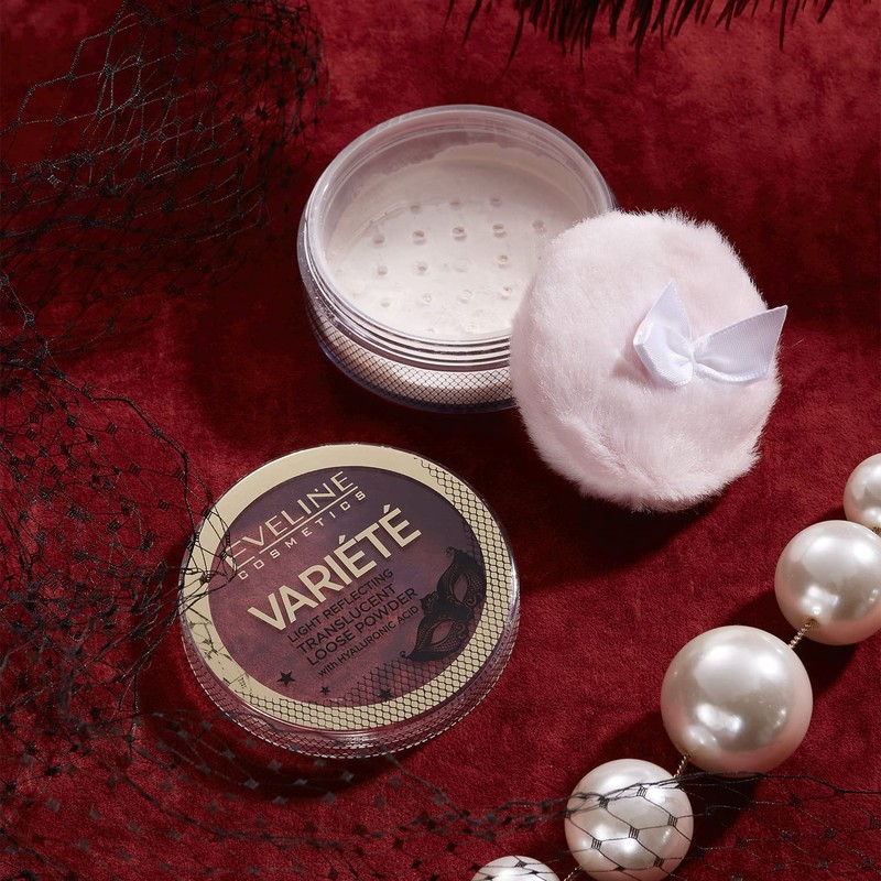 EVELINE COSMETICS Variété Light Reflective, Translucent Loose Powder with Hyaluronic