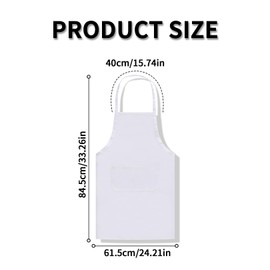 White Apron, Cooking Apron, Men's White Kitchen Aprons, Apron Cooking Aprons, Cotton Women's with Bib Wedding for Painting, Adult, Chefs White Adjustable, Cotton Apron, Female.