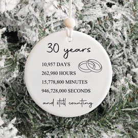 30th Anniversary Gifts for Couple or Parents, 30 Year wedding anniversary Gifts for Wife or Husband, Pearl Anniversary Marriage Presents for Her or Him