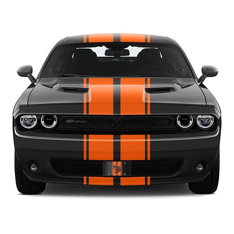 iPick Image for Dodge Hellcat 3D Logo in Orange on