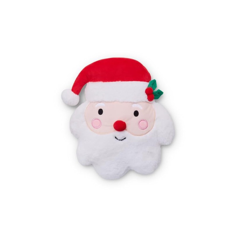 Catherine Lansfield Christmas Santa 3D Shaped Cushion White