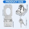 Flintronic Hasp Lockable, Safety Hasp with Screws & Lock, Drawer