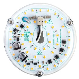 Ledytech 4 inch LED Retrofit Light Kit for Ceiling Fan Light Replacement Panel PCB 18W 3000K 2200LM 120V CRI90 Dimmable ETL (Warm White 3000K)