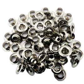 C.S. Osborne Nickel Grommets & Washers #N1-0 Size 0 (1/4" Hole) 144 Sets