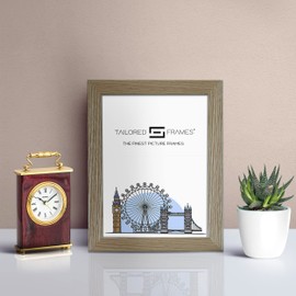 Tailored Frames Oak Wood 7" x 5" Single Picture Frames | 240 | Table Top & Wall Hanging Type | Photo Frame Without Mount