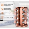 Boxweer Revolving Spice Rack Set with 20 Empty Spices Jars,